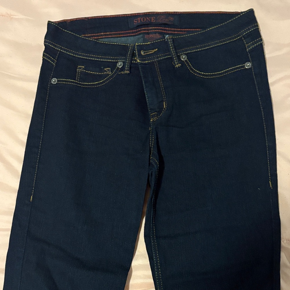 Stone Dark Blue Jeans